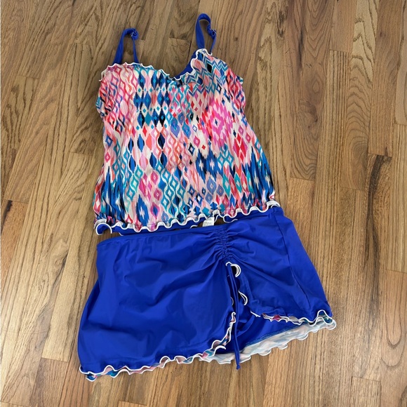Profile by Gottex Tankini Skirt Bathing Suit 38D 12 - Picture 1 of 8